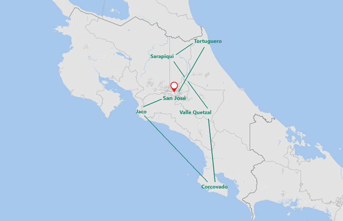 Tour Abenteuerreise durch Costa Rica