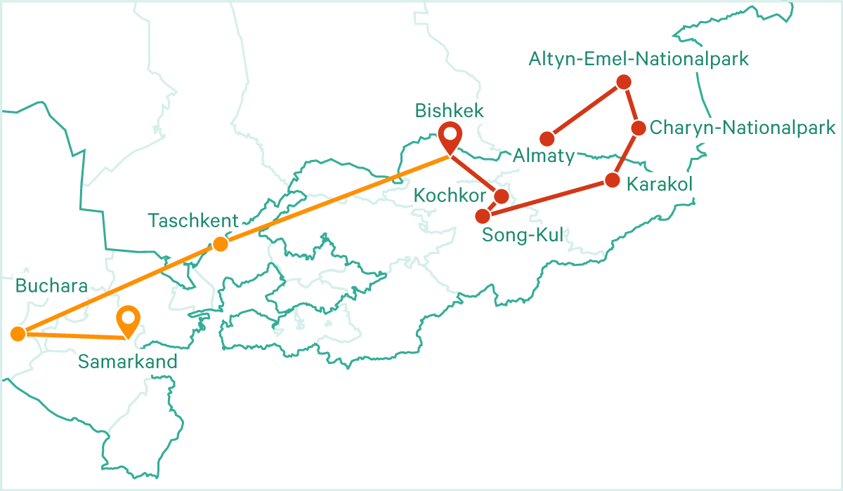Tour Auf den Spuren der Seidenstrasse