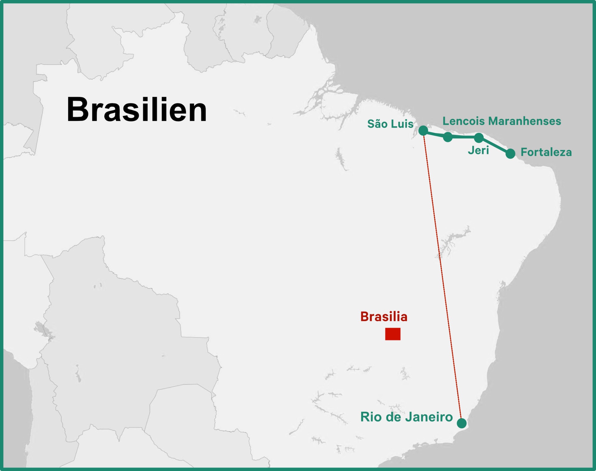 Tour Brasilien - Samba, Strand und Sanddünen