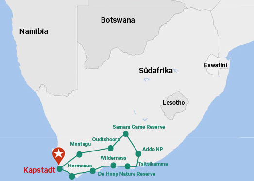 Tour Wildlife & Wildnis in Südafrika