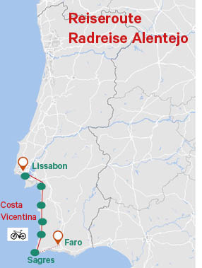 Tour Radtour entlang der Westküste Portugals