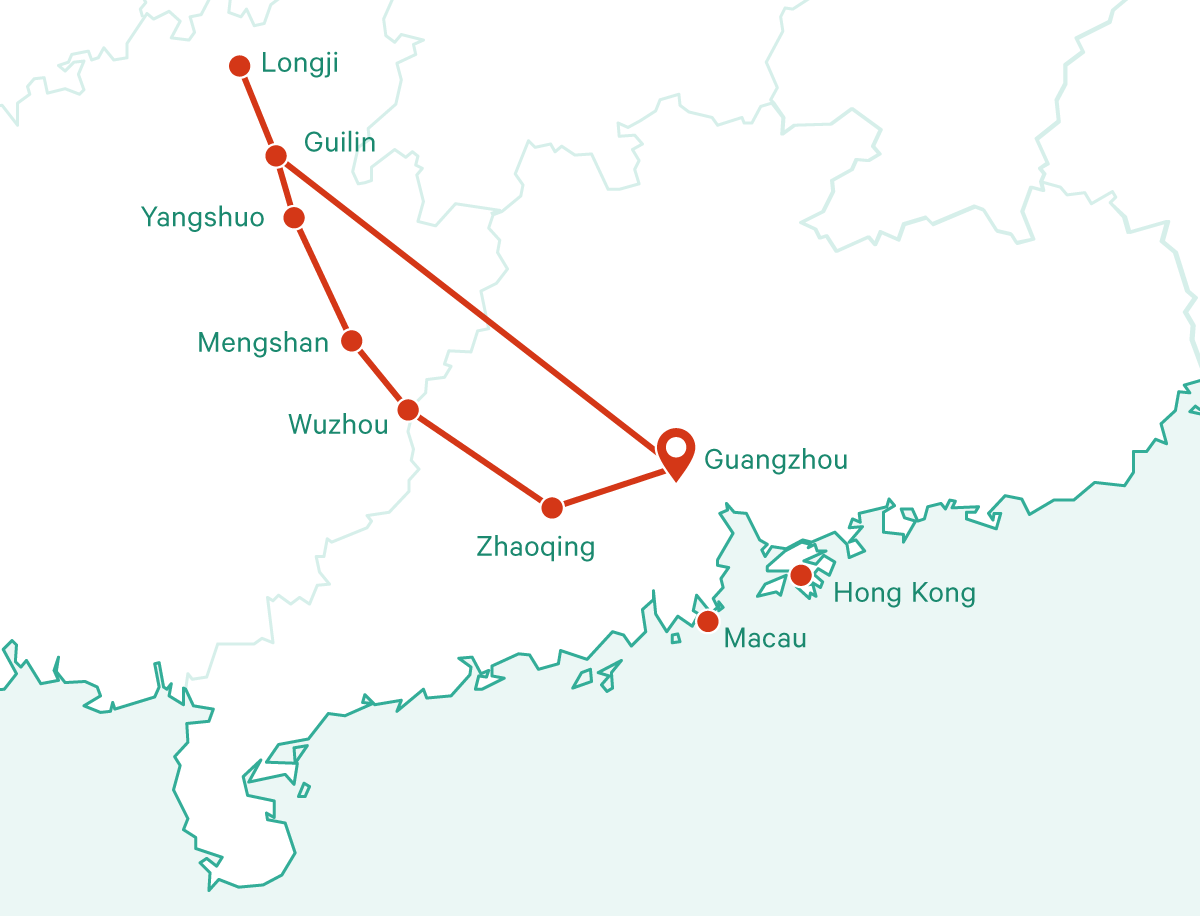 Tour Fahrradreise Südchina