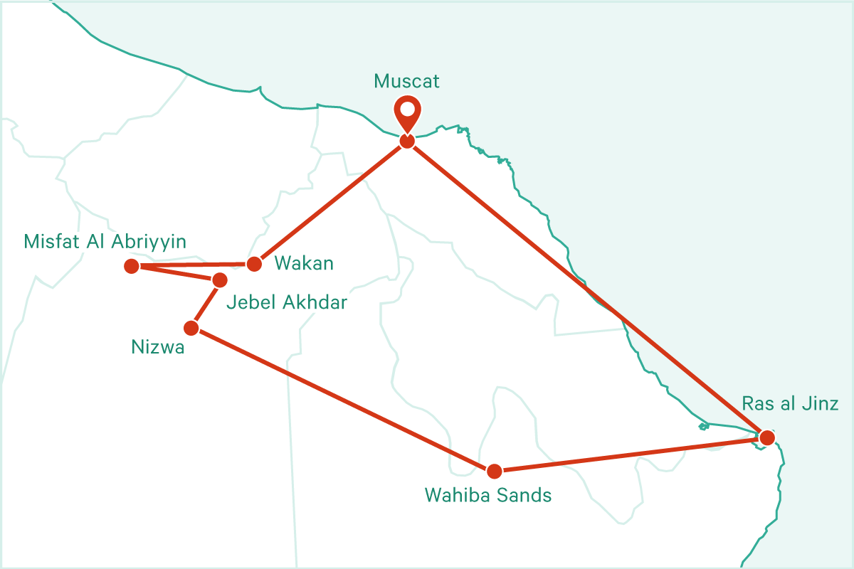 Tour Ahlan Wasahlan Oman - Weite, Wüste und Wadis
