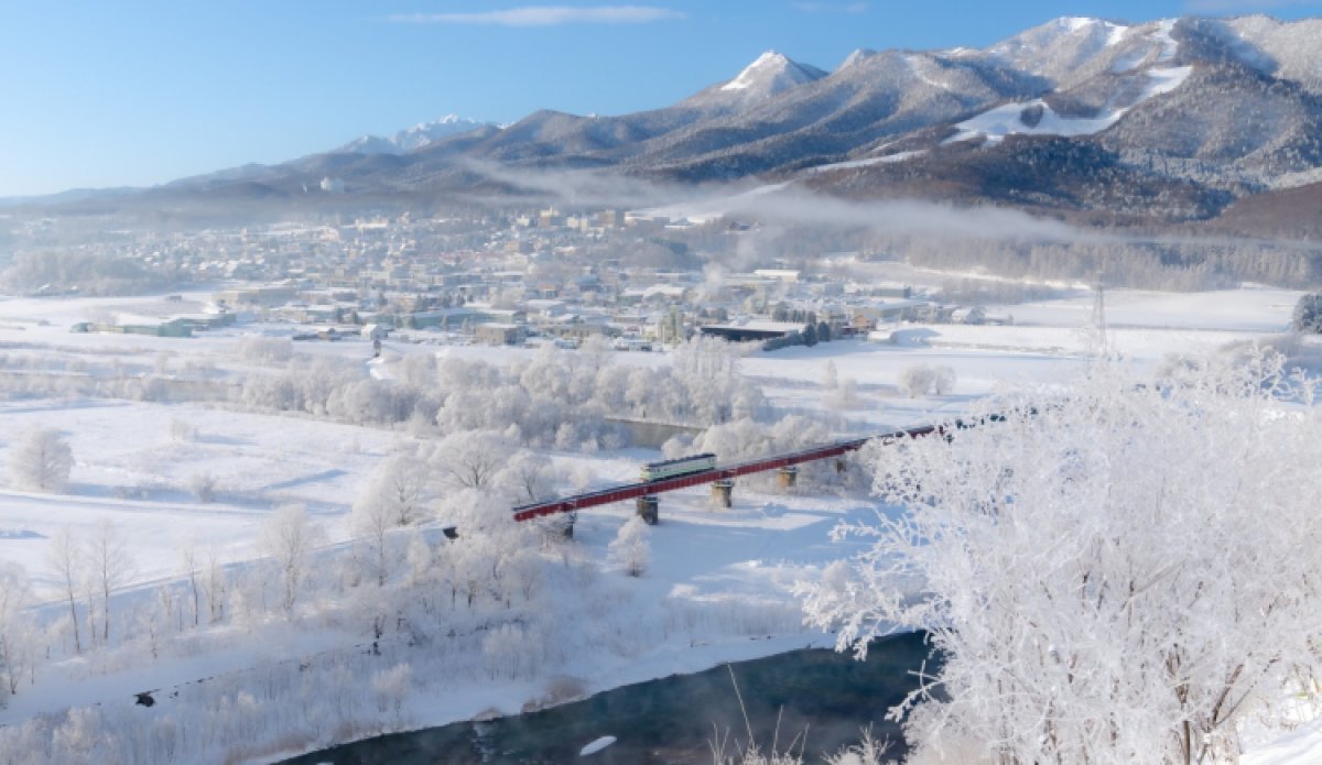 Winterlandschaft bei Furano