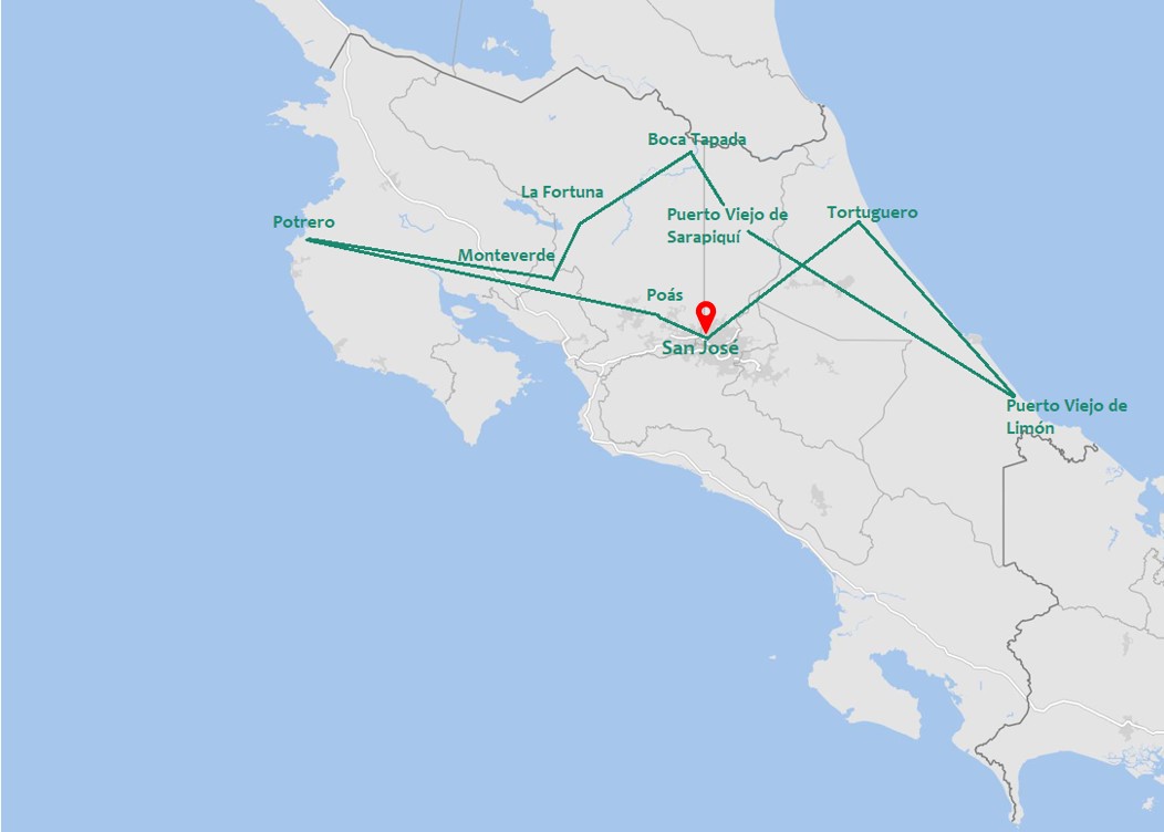 Tour Familienreise durch Costa Rica