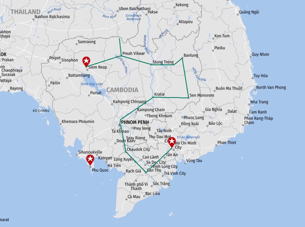 Tour Entdeckerreise von Kambodscha nach Vietnam