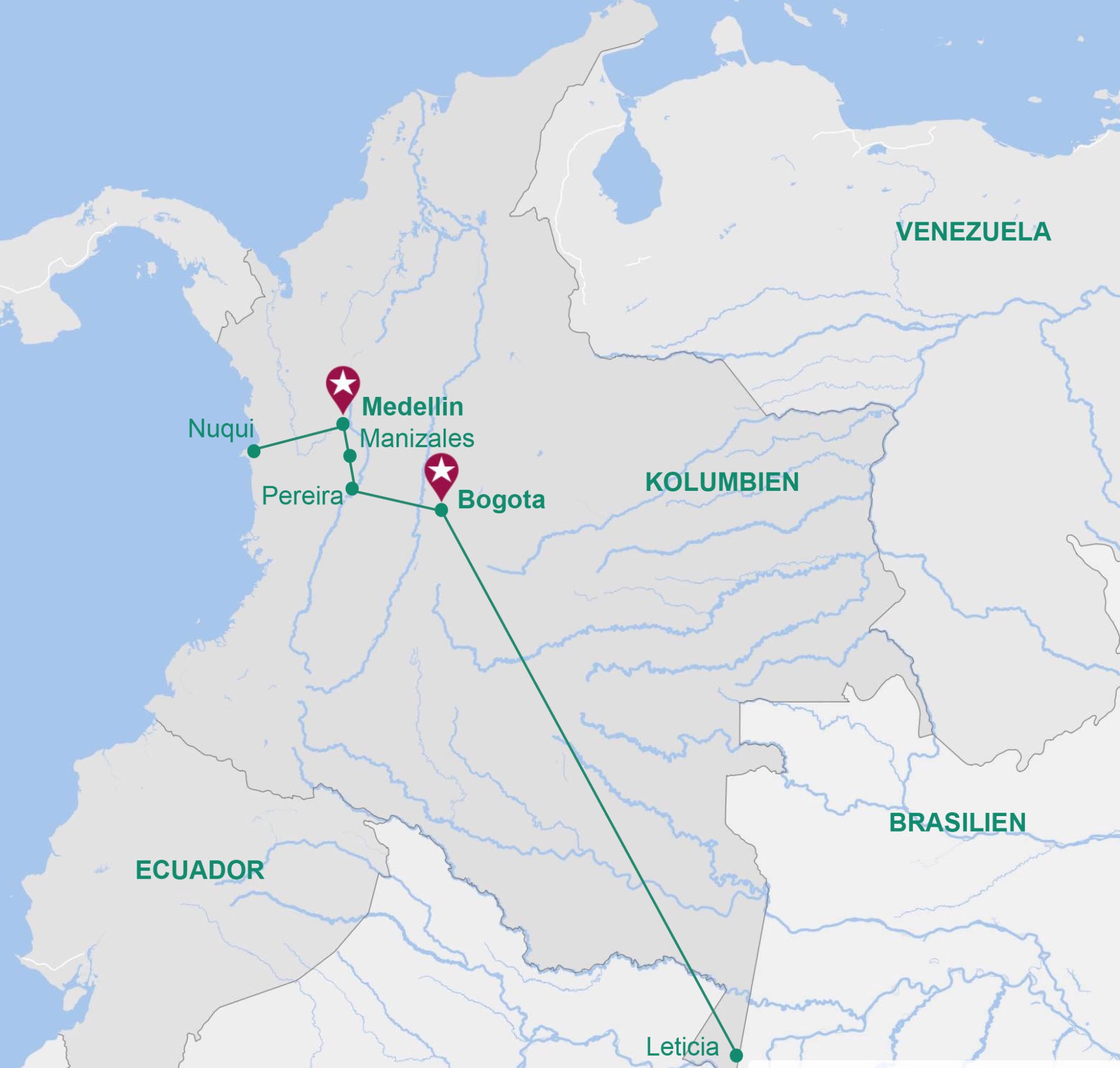 Tour Vom Amazonas zum Pazifik